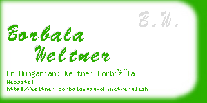 borbala weltner business card